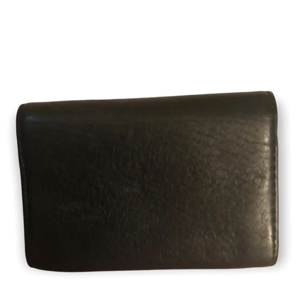 Michael kors black mk logo mini card case